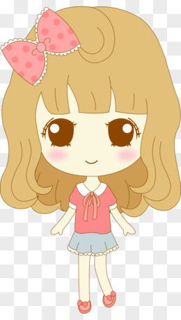 卡通小女孩圖片素材 免費PNG設計圖大全，圖精靈動畫資源推薦